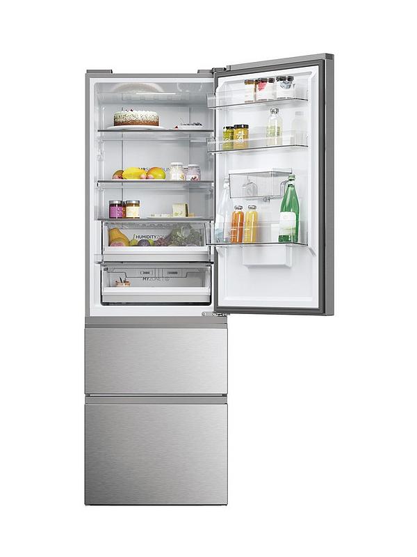 Haier HTW5618EWMG 60/40 Total No Frost Fridge Freezer, E-Rated with Wifi, Water Dispenser - Silver - Image 2